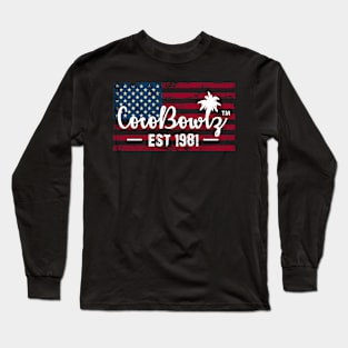 CocoBowlz Est 1981 American Flag Tee Shirt Long Sleeve T-Shirt